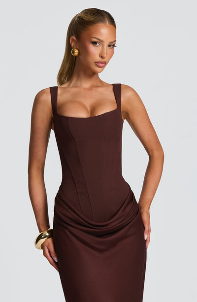AULANE - Robe Longue Camélia